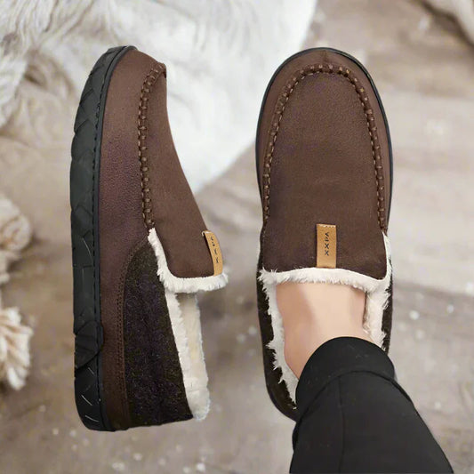 Orthopedic Slip-On Fleece-Lined Moccasin