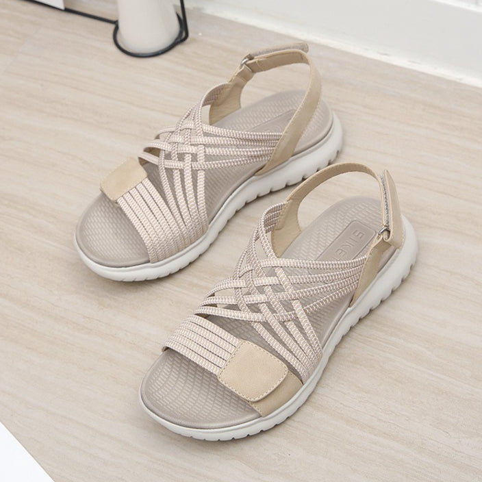 Comfort Sport Sandals, Elastic Strap Lightweight Walking Summer Slides