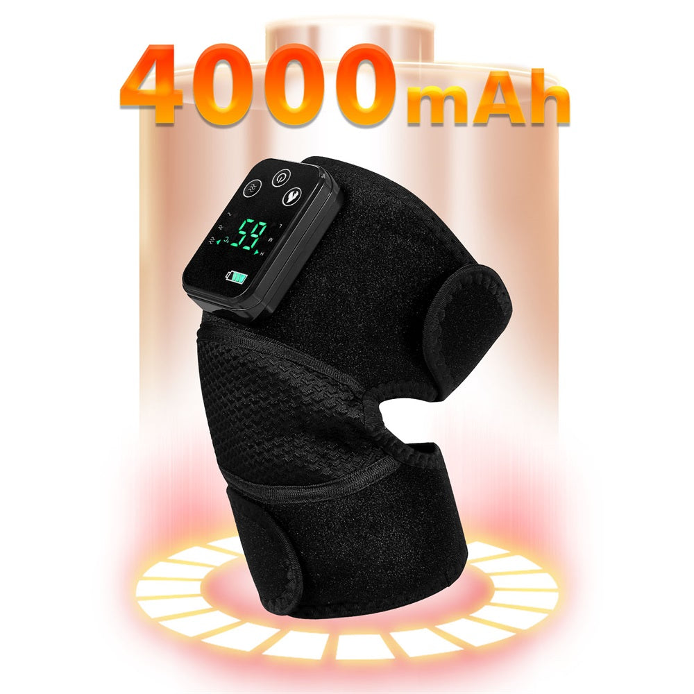 Heated Vibration Knee Massager Brace: alternate color or angle