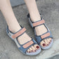 Velcro Sport Sandals for Women, Color Block Lightweight Summer Slides