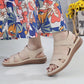 Retro Wedge Sandals for Women, Plus Size Lightweight Casual Summer Heels