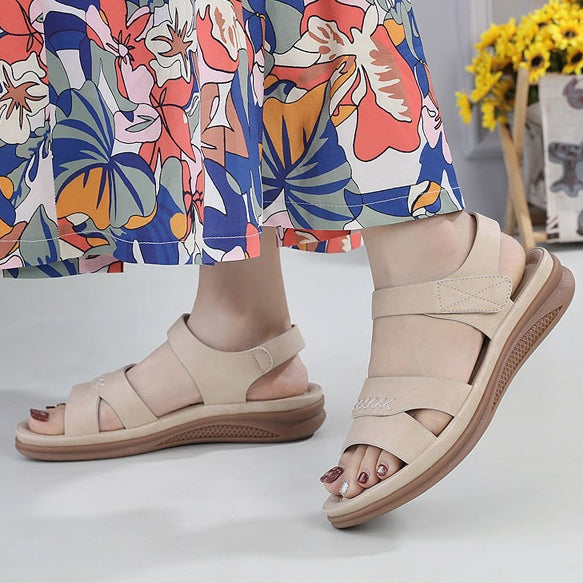 Retro Wedge Sandals for Women, Plus Size Lightweight Casual Summer Heels