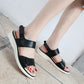 Massage Sandals for Women, Velcro Sponge Insole Summer Comfort Slides
