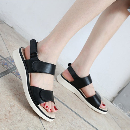 Massage Sandals for Women, Velcro Sponge Insole Summer Comfort Slides