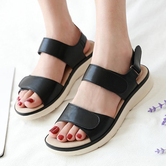 Massage Sandals for Women, Velcro Sponge Insole Summer Comfort Slides