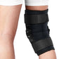 Adjustable Open-Patella Hinged Knee Brace: fit on the body