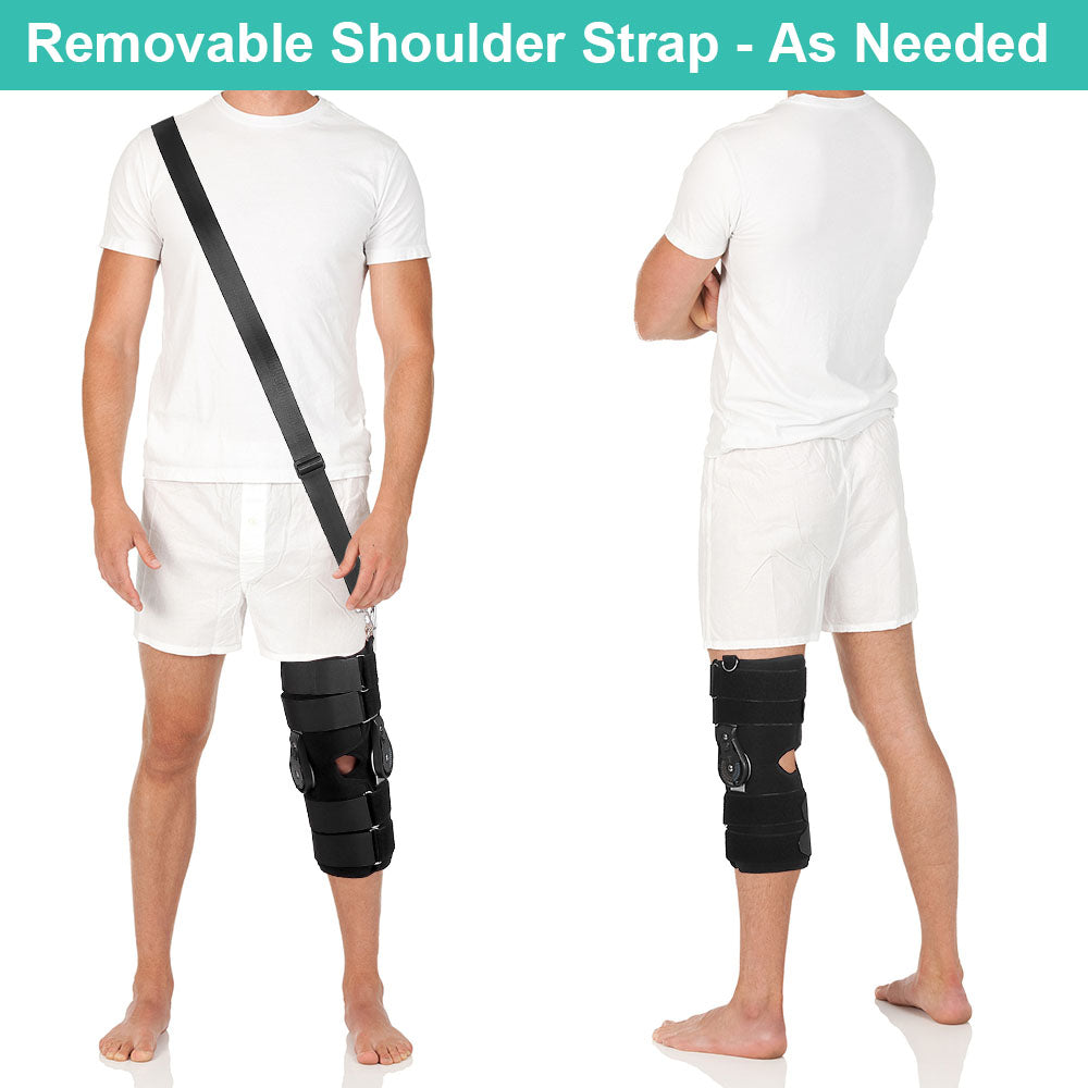 Hinged Knee Brace: size chart reference