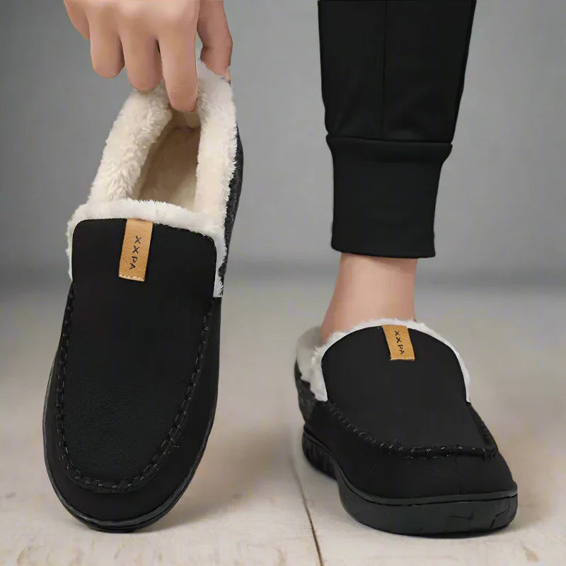 Orthopedic Slip-On Fleece-Lined Moccasin