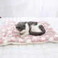 Calming Warm Dog and Cat Blanket: dog resting on the bed