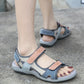 Velcro Sport Sandals for Women, Color Block Lightweight Summer Slides