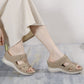 Wedge Sandals for Women, Casual Comfort Open Toe Summer Slides