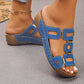Platform Wedge Sandals for Women - Comfortable Summer Slides with Cushioned Footbed