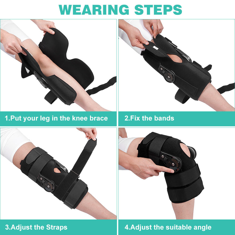 Hinged Knee Brace: top view