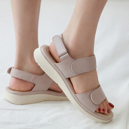 Massage Sandals for Women, Velcro Sponge Insole Summer Comfort Slides