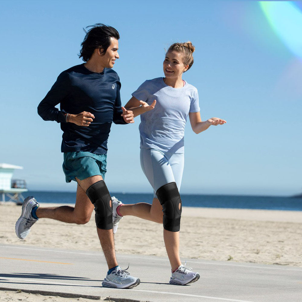 Hinged Knee Brace: fit on the body