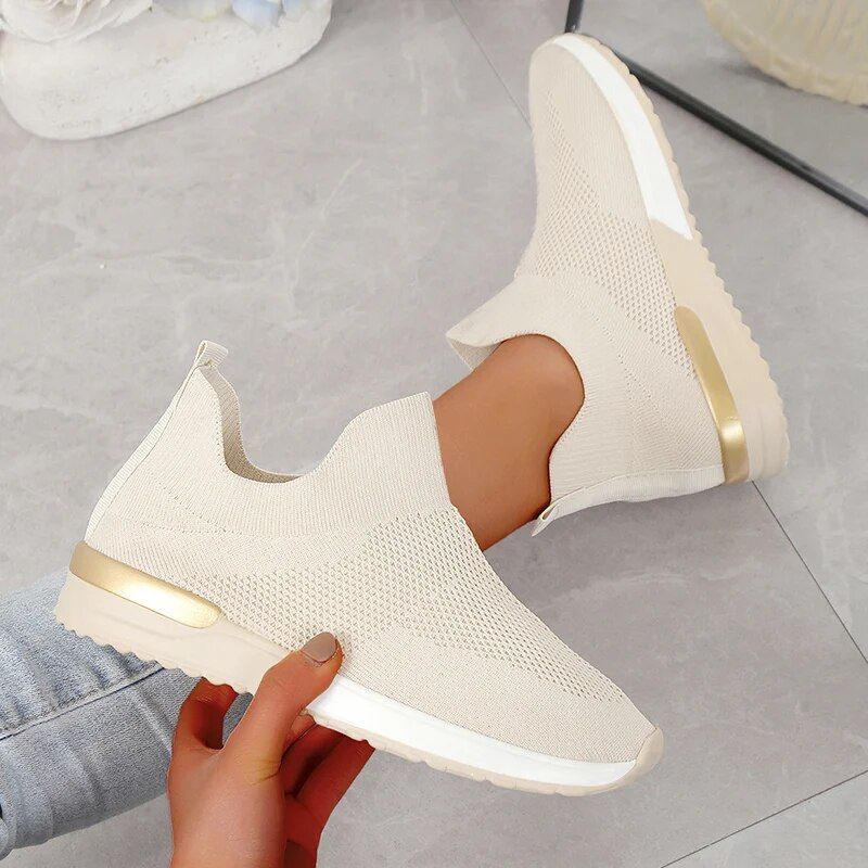 Women Orthopedic Sneakers Breathable Mesh Comfortable Slip-On Shoes