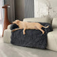 Calming Dog Furniture Cover: plush fabric and stitching detail