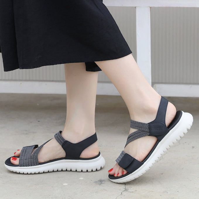 Elastic Strap Sandals for Women, Lightweight Sport Comfort Summer Slides