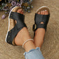 Comfortable Wedge Shoes for Women - Lightweight Slip-On Summer Sandals