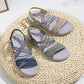 Elastic Sport Sandals for Women, Stretchy Velcro Athletic Walking Slides