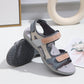 Velcro Sport Sandals for Women, Color Block Lightweight Summer Slides