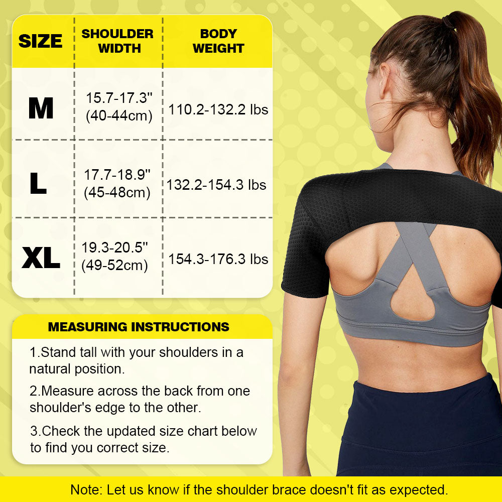 Double Shoulder Compression Sleeve: fabric and stitching detail