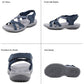 Flat Sport Sandals for Women, Athletic Comfort Durable All-Day Walking Shoes