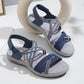 Elastic Sport Sandals for Women, Stretchy Velcro Athletic Walking Slides