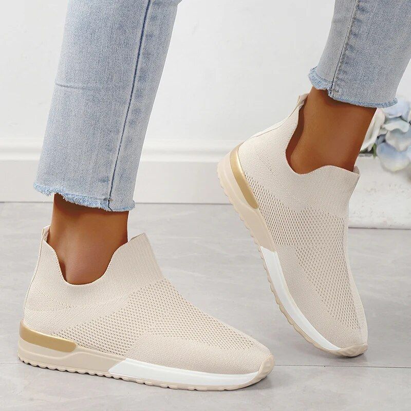 Women Orthopedic Sneakers Breathable Mesh Comfortable Slip-On Shoes