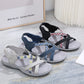 Flat Sport Sandals for Women, Athletic Comfort Durable All-Day Walking Shoes