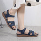 Retro Wedge Sandals for Women, Plus Size Lightweight Casual Summer Heels