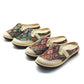 Women Orthopedic Sandals Summer Paisley Flat Comfortable Retro Vintage Soft Muller