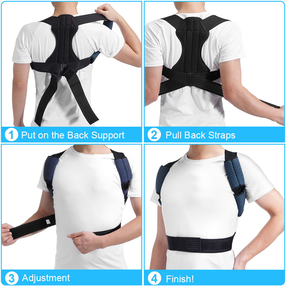 Vest-Style Posture Corrector: top view