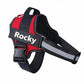 Custom No Pull Dog Harness: reflective trim detail