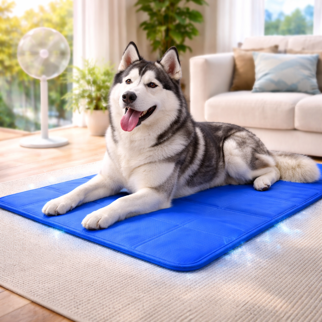 Large Dog Cooling Mat: top-down view