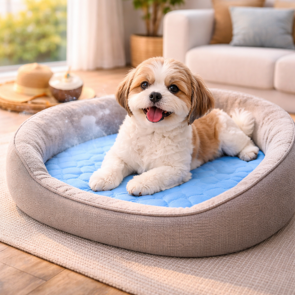 Cooling Dog Bed Mat: top-down view