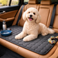 Cooling Dog Bed Mat: plush fabric and stitching detail