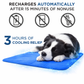 Large Dog Cooling Mat: inside fill and base view
