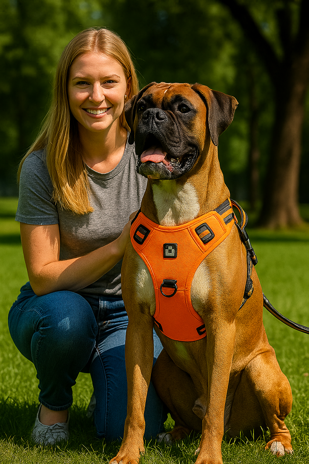 Comfort Control No Pull Dog Harness: chest panel detail