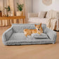 Orthopedic Washable Dog Sofa Bed: bed in a living room setting