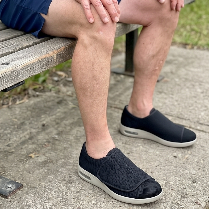 Wide Diabetic Shoes For Swollen Feet - Women's & Men's Sizes - Low Top