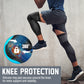 Football Knee Sleeves: fabric and stitching detail