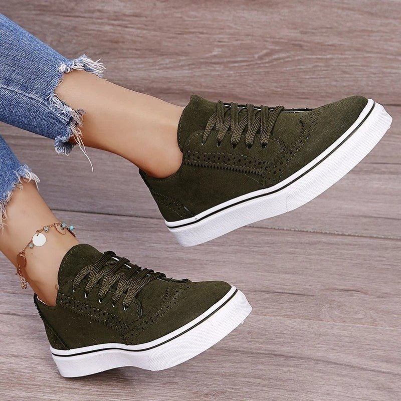 Lace Up Ladies Flat Shoes 2022 N