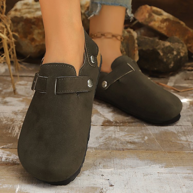 Closed-Toe Sandals for Women - Comfortable Back Strap Clogs with Arch Support