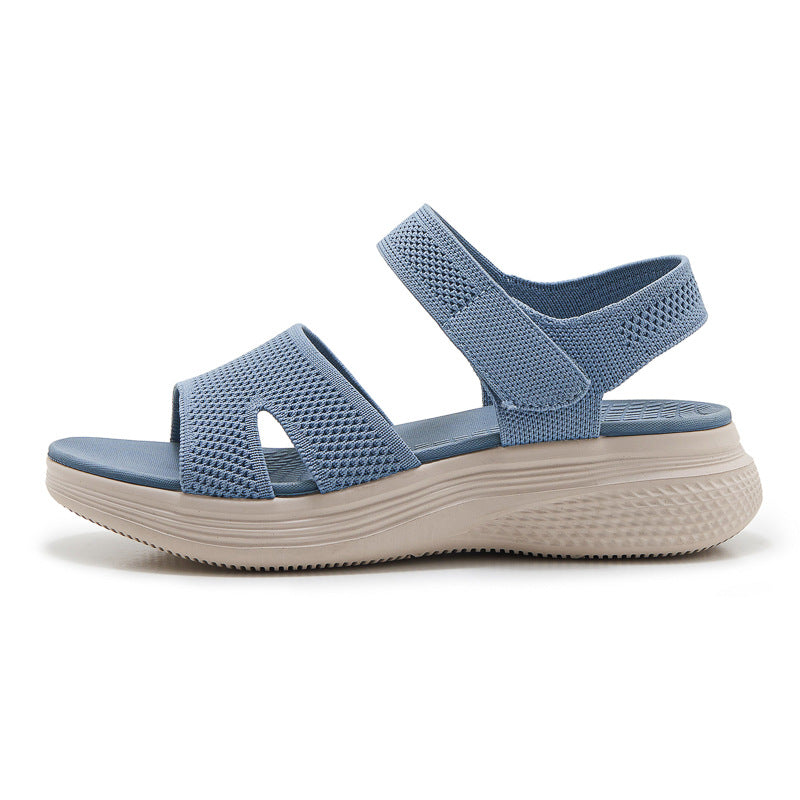 Chunky Platform Sandals for Women, Summer Beach Slides with Thick Sole