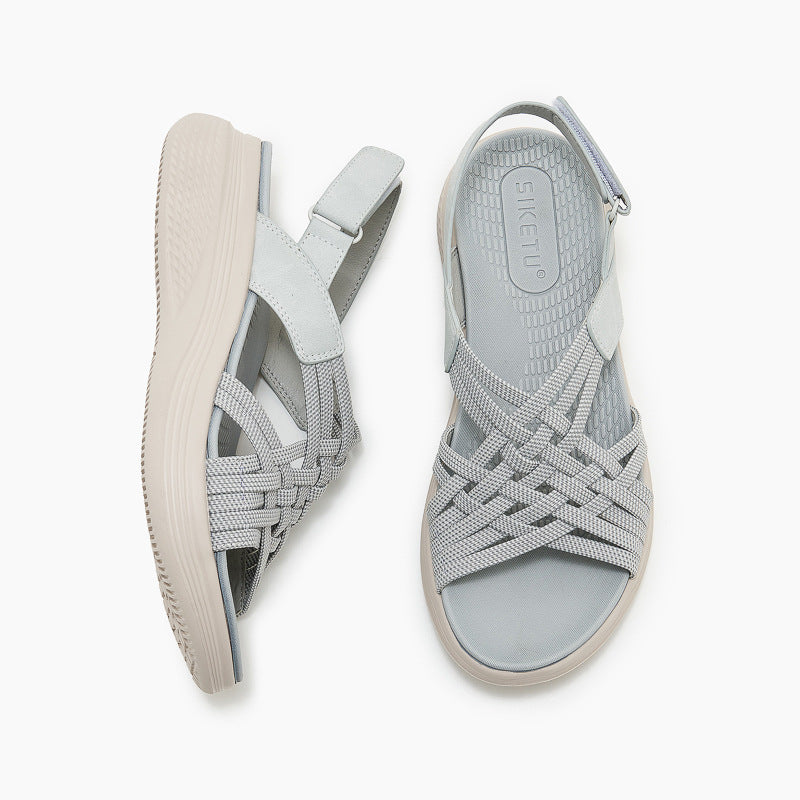 Chunky Sandals for Women, Elastic Band MD Outsole Lightweight Summer Slides