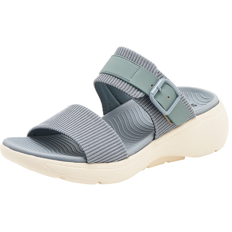 Sport Flip Flops for Women, Thick-Soled Non-Slip Lightweight Summer Slides