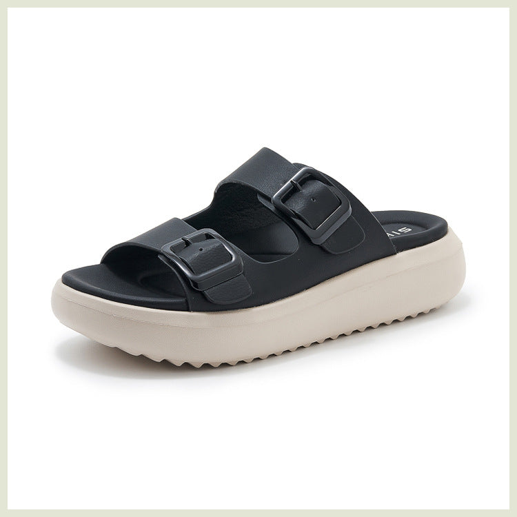 Slide Sandals for Women, Thick-Soled Non-Slip Sport Summer Slippers