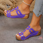 Platform Wedge Sandals for Women - Comfortable Summer Slides with Cushioned Footbed