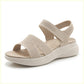 Chunky Platform Sandals for Women, Summer Beach Slides with Thick Sole